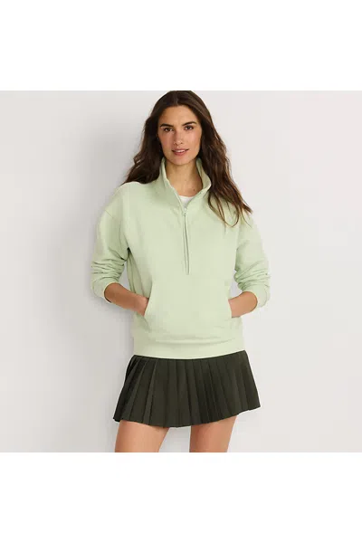 Lands' End Women's Active Woven Pleated Skort In Green