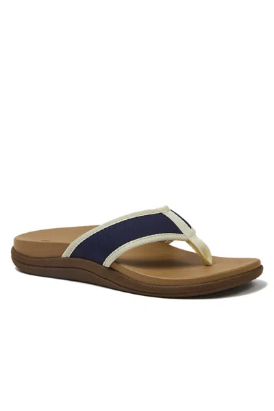 Lands' End Women's All Day Comfort Canvas Flip Flops In Brown