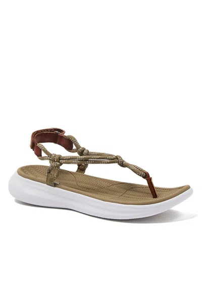 Lands' End Women's All Day Rope Sandals In Brown