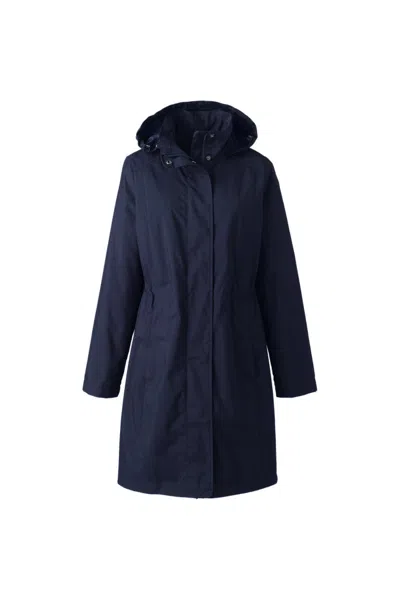 Lands' End Women's All Season Coat In Blue