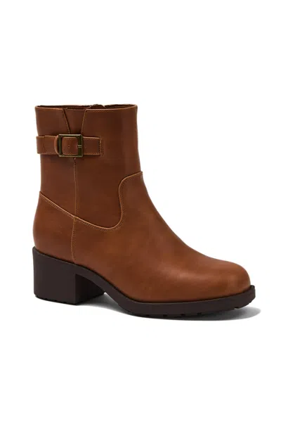 Lands' End Women's All Weather Heeled Boots In Tan