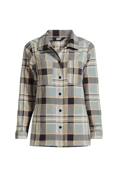 Lands' End Women's Anyweather Fleece Shirt Jacket In Multi
