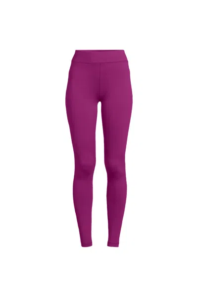 Lands' End Women's Baselayer Cozy Thermaskin Pants In Pink