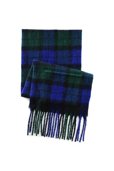 Lands' End Women's Brushed Blanket Fringe Scarf In Multi