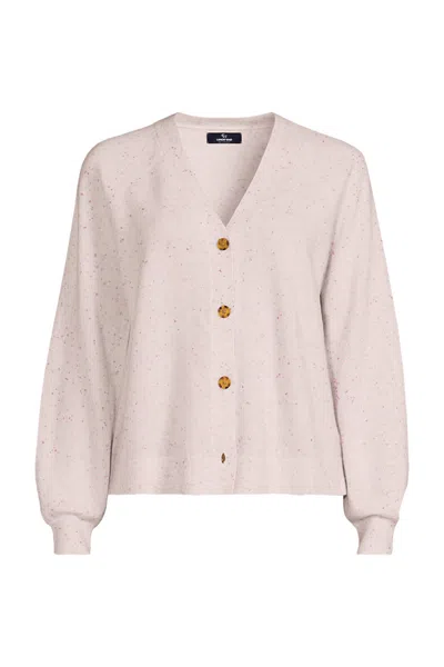 Lands' End Women's Cashmere Cardigan In Pink