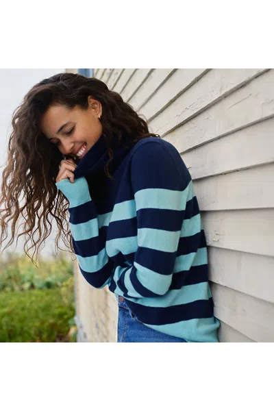 Lands' End Women's Cashmere Turtleneck Sweater In Multi