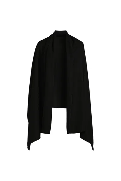 Lands' End Women's Cashtouch Travel Wrap In Black