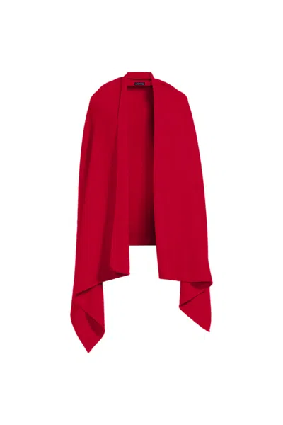 Lands' End Women's Cashtouch Travel Wrap In Red