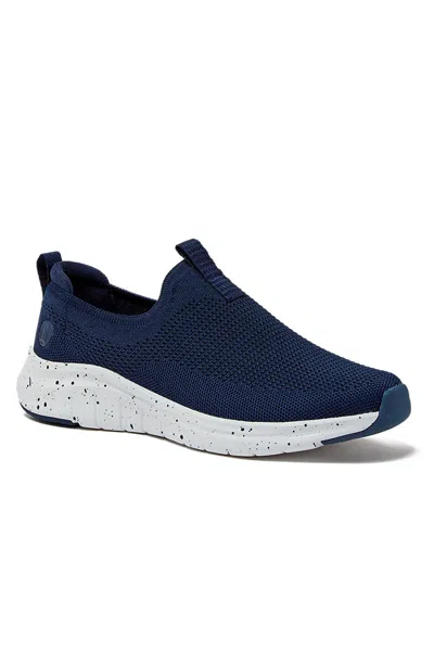 Lands' End Women's Casual Knit Slip On Sneakers In Blue