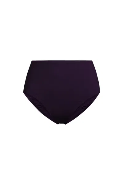 Lands' End Women's Cheeky High Waisted Bikini Bottoms In Purple