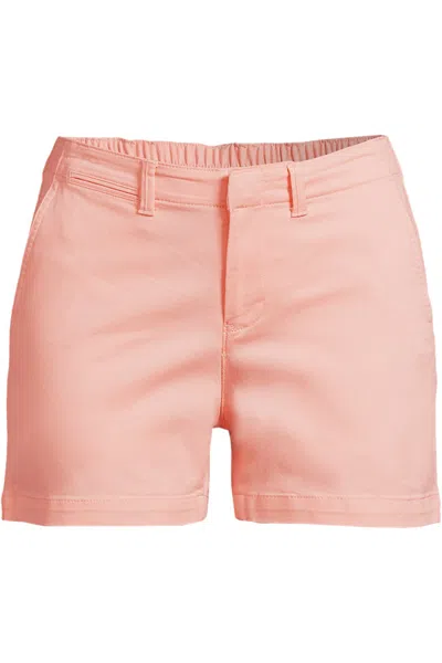 Lands' End Women's Classic 5" Chino Shorts In Orange