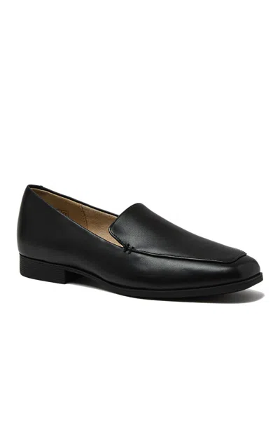 Lands' End Women's Classic Leather Loafers In Black