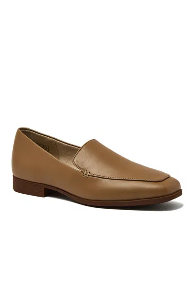 Lands' End Women's Classic Leather Loafers In Brown