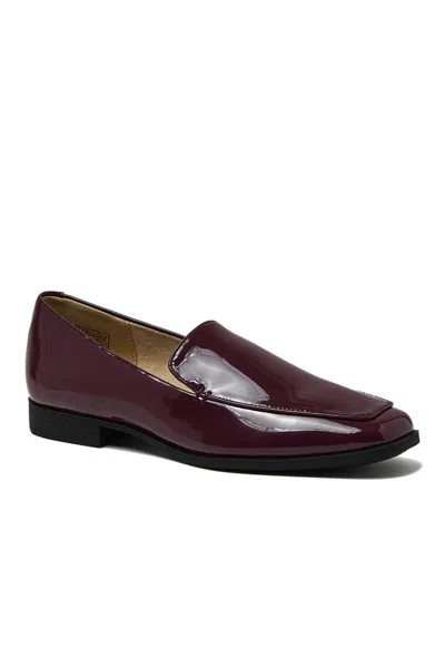 Lands' End Women's Classic Leather Loafers In Purple