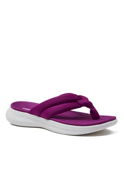 Lands' End Women's Comfort Water Resistant Flip Flops In Purple