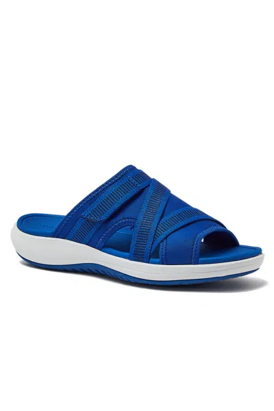 Lands' End Women's Comfort Water Resistant Slides In Blue