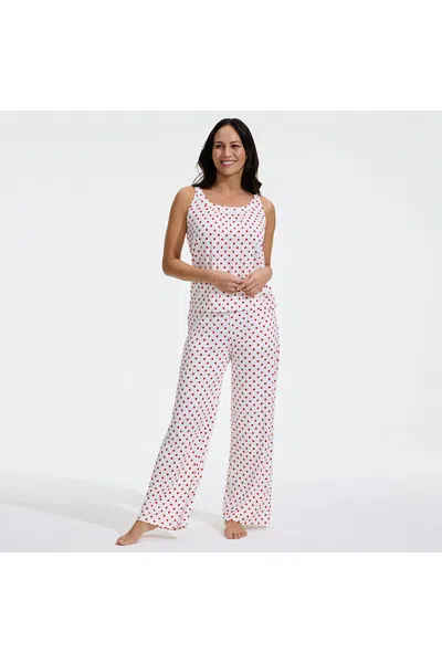 Lands' End Women's Cooling 2 Piece Pajama Set - Flowy Tank And Pants In Pink