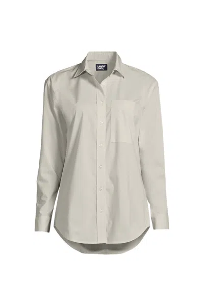 Lands' End Women's Coolmax Long Sleeve Essential Shirt In Red
