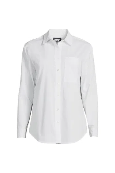 Lands' End Women's Coolmax Long Sleeve Essential Shirt In Multi