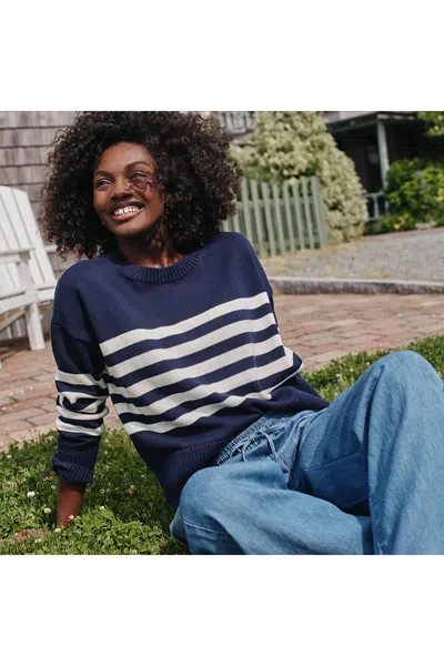 Lands' End Women's Drifter Easy Fit Sweater In Blue