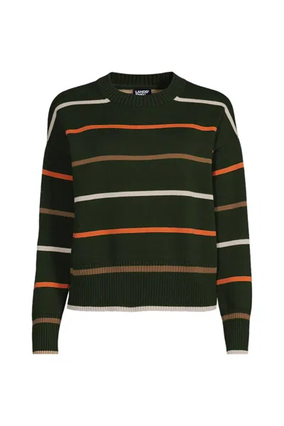 Lands' End Women's Drifter Easy Fit Sweater In Green