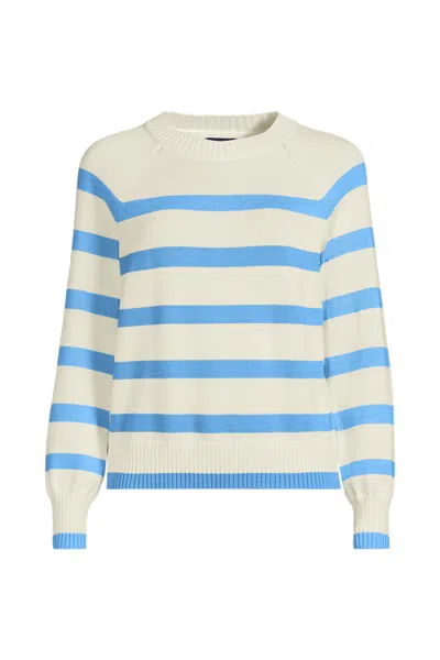 Lands' End Women's Drifter Raglan Sleeve Easy Fit Sweater In Multi