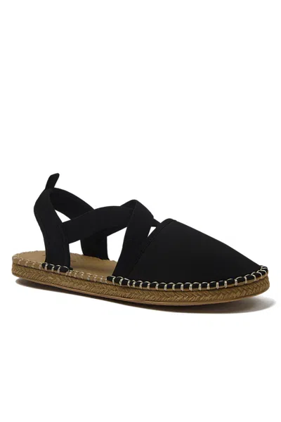 Lands' End Women's Espadrille Strappy Water Shoes In Black