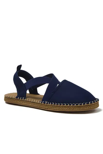 Lands' End Women's Espadrille Strappy Water Shoes In Blue