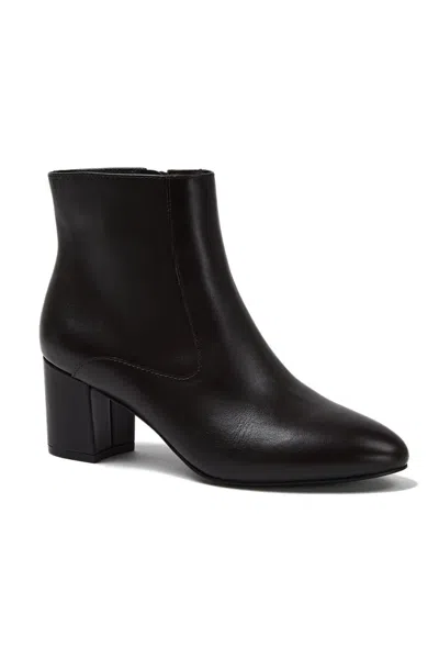 Lands' End Women's Essential Leather Block Heeled Boots In Brown