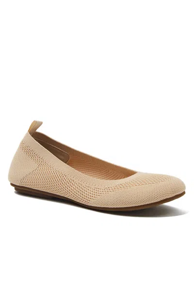 Lands' End Women's Essential Soft Knit Ballet Flats In Neutral
