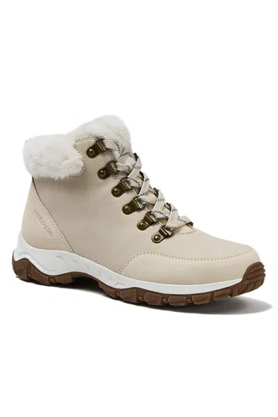Lands' End Women's Faux Fur Hiker Booties In Neutral