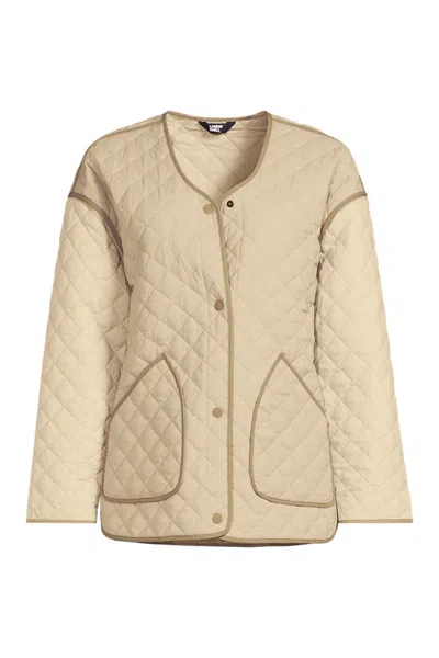 Lands' End Women's Featherfree Insulated Liner Jacket In Brown