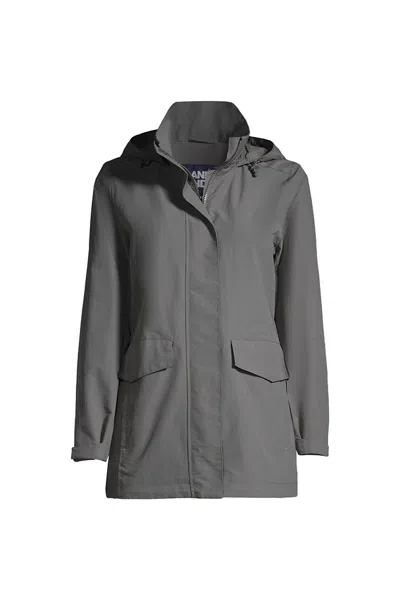 Lands' End Women's Fleece Lined Outrigger Jacket In Gray