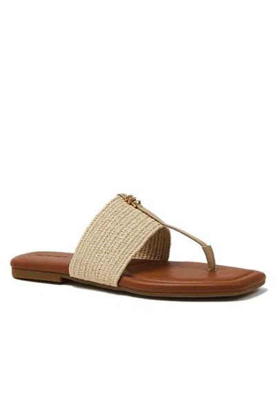 Lands' End Women's Haven Stretch Raffia Sandals In White
