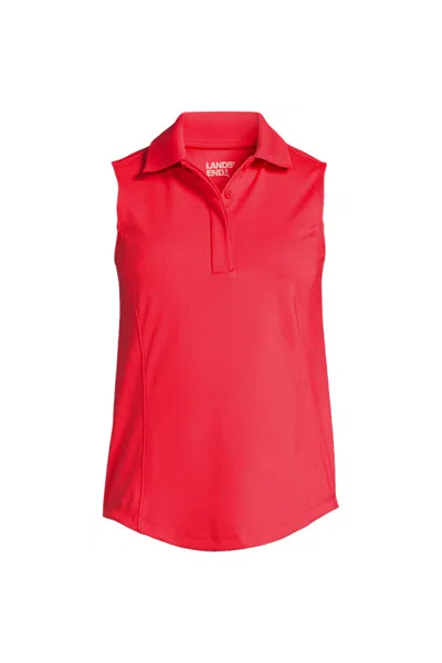 Lands' End Women's High Impact Polo In Pink