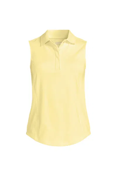 Lands' End Women's High Impact Polo In Yellow