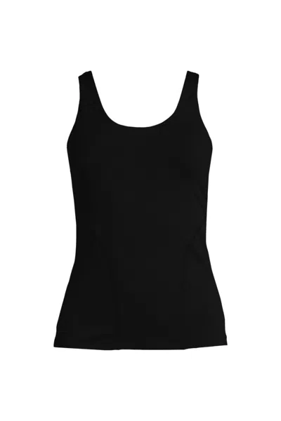 Lands' End Women's High Impact Tank Top In Black