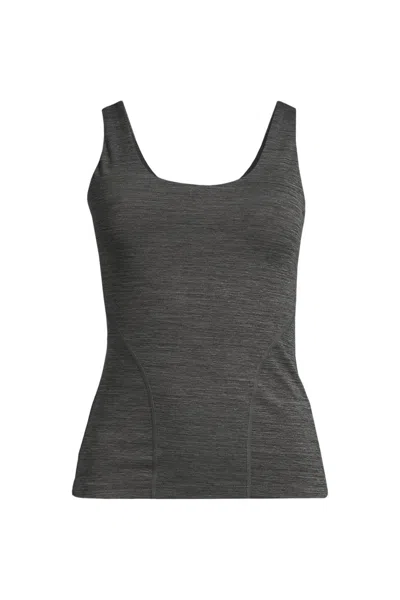 Lands' End Women's High Impact Tank Top In Black