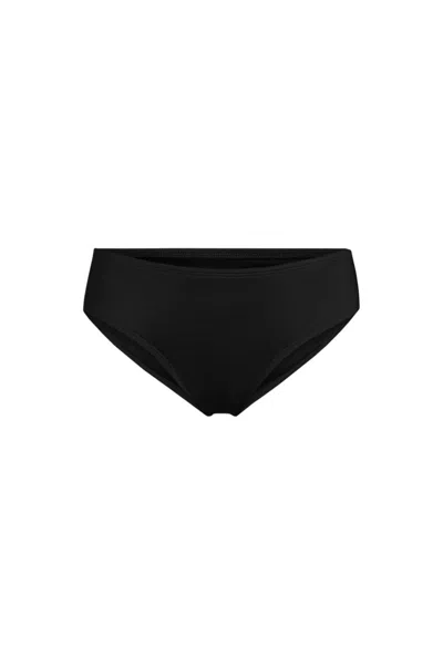 Lands' End Women's Hipster Bikini Bottoms In Black