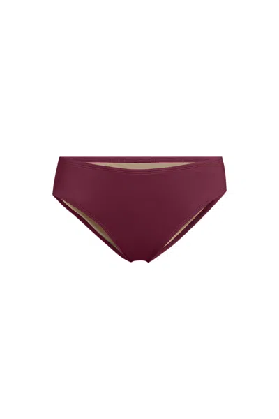 Lands' End Women's Hipster Bikini Bottoms In Brown