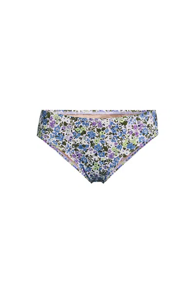 Lands' End Women's Hipster Bikini Bottoms In Blue