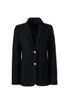 Lands' End School Uniform  Hopsack Blazer In Black