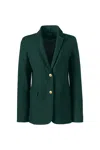 Lands' End School Uniform  Hopsack Blazer In Green