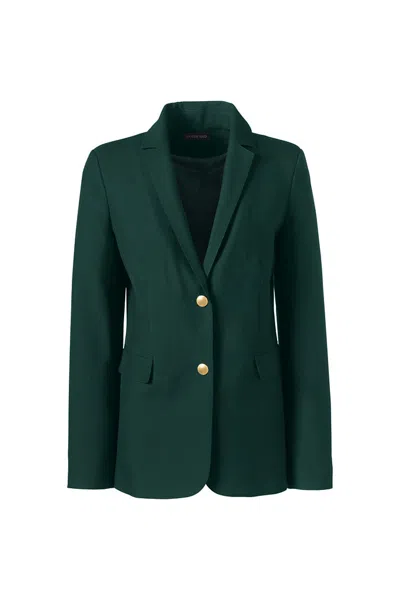LANDS' END WOMEN'S HOPSACK BLAZER