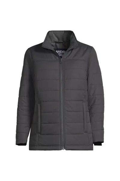 Lands' End Women's Insulated Jacket In Gray