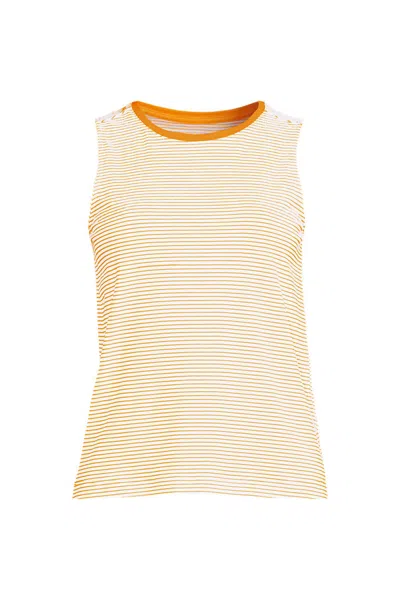 Lands' End Women's Lightweight Jersey Tank Top In Orange