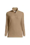 Lands' End Long Sleeve Waffle Quarter Zip Pullover In Multi
