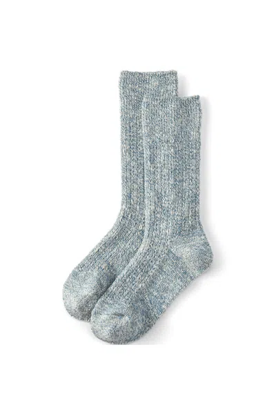 Lands' End Women's Marl Crew Camp Socks In Green