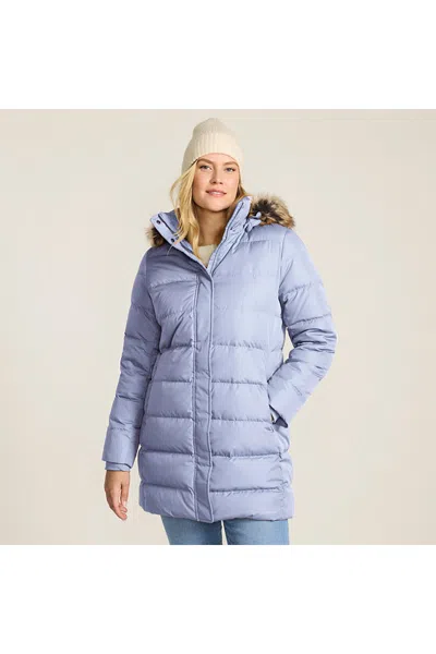Lands' End Women's Max 600 Down Puffer Coat In Blue