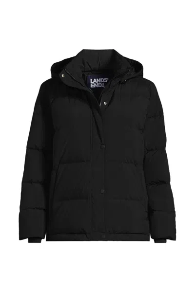 Lands' End Women's Max 600 Down Puffer Jacket In Black